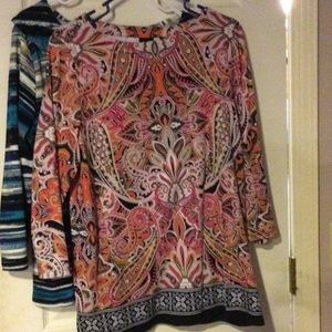 2-lot nice Rafaella brand dress tops - Lg/XL